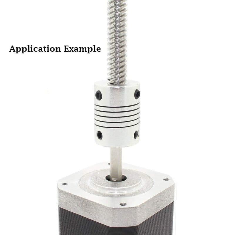 Trapezoidal Screw 400mm rod with Copper Nut - View 3
