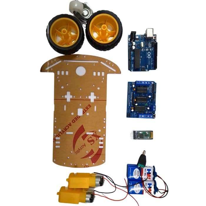 DIY Bluetooth Controlled Car Kit with Arduino - View 3