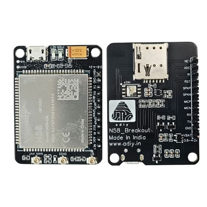N58 GNSS Breakout Board, GPS/4G Antennas & SMA to UFL Connector - View 3