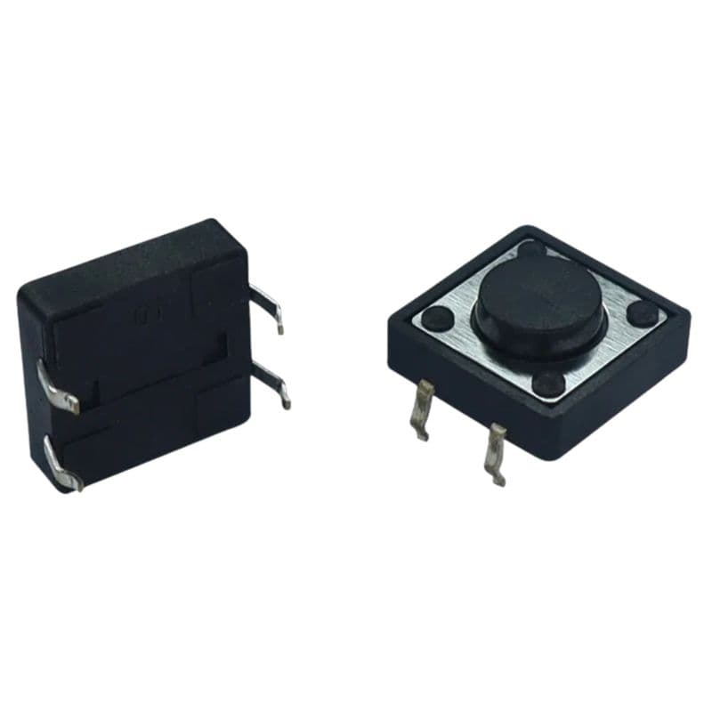 Tactile Push Button Switch 4 Pin 12X12X5mm (Pack of 5) - View 1
