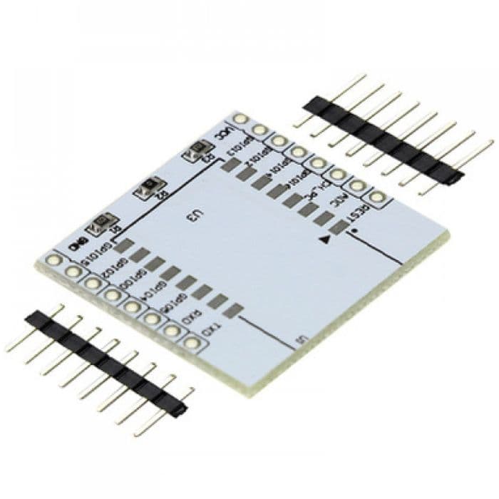ESP 12E/ 12F Breakout Board - white - View 1