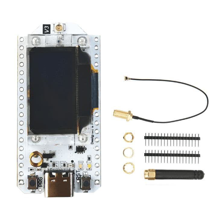 ESP32 LoRa with 0.96 Inch Blue OLED Display ( Type C- Connector) - View 1