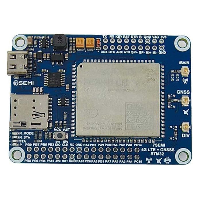 EC200U 4G LTE GNSS IoT Smart Modem with In-Built STM32 MCU - 7Semi - View 2