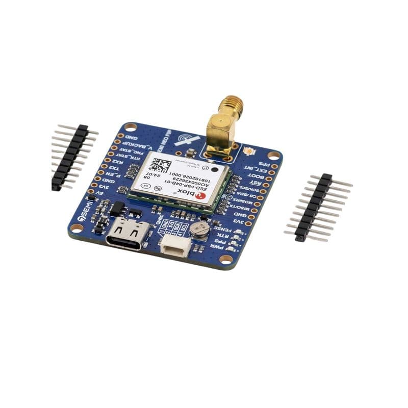 u-blox ZED-F9P Dual-band GNSS RTK SMA Modem - 7Semi - View 1