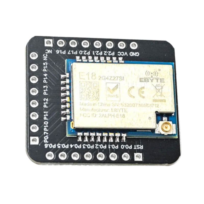 SmartElex E18-2G4Z27SI 2.4GHz CC2530 ZigBee Module Breakout - View 2