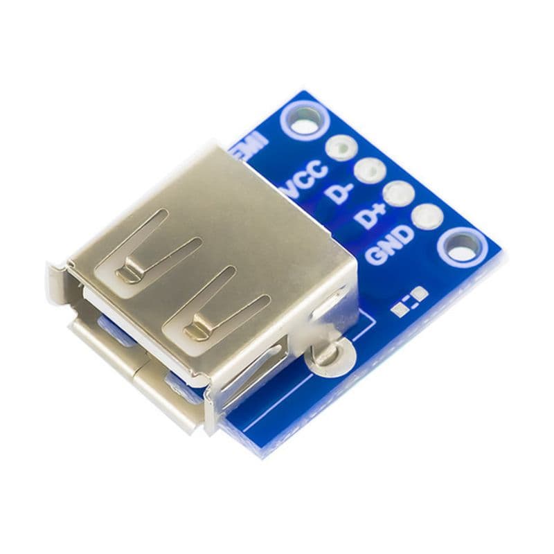 7Semi USB Type-A Female Connector Breakout Board - View 1