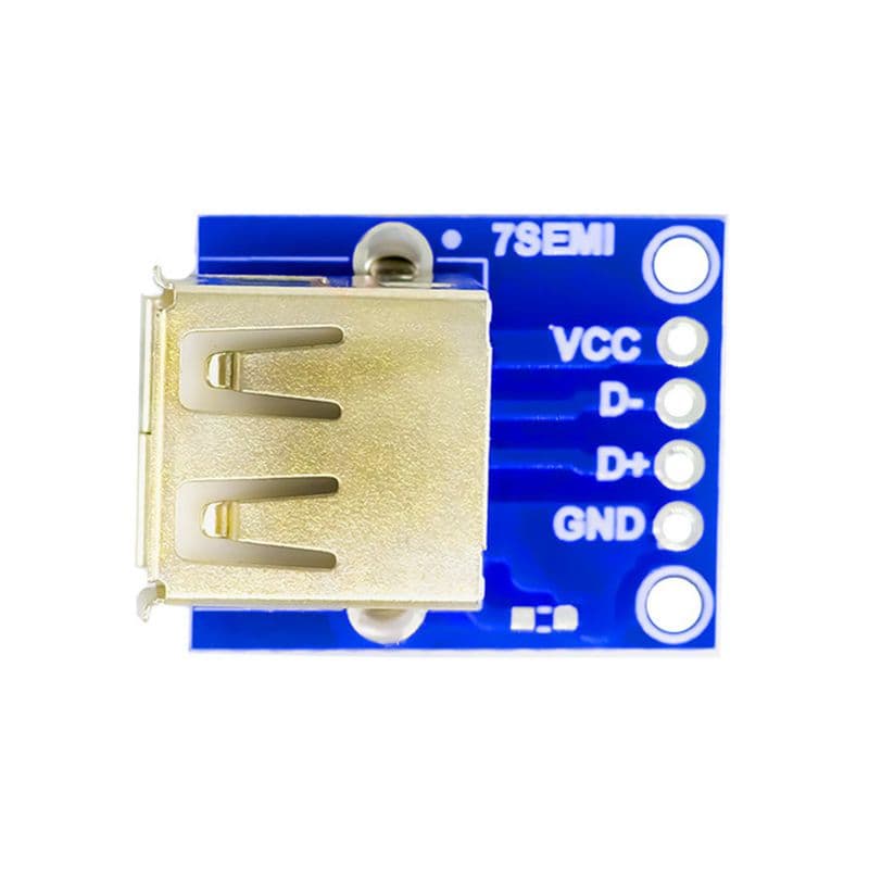 7Semi USB Type-A Female Connector Breakout Board - View 2