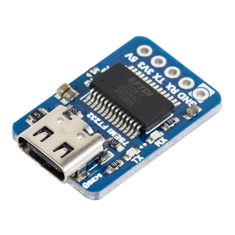 7Semi Compact FT232 USB-C UART (TTL) Communication Module - View 1