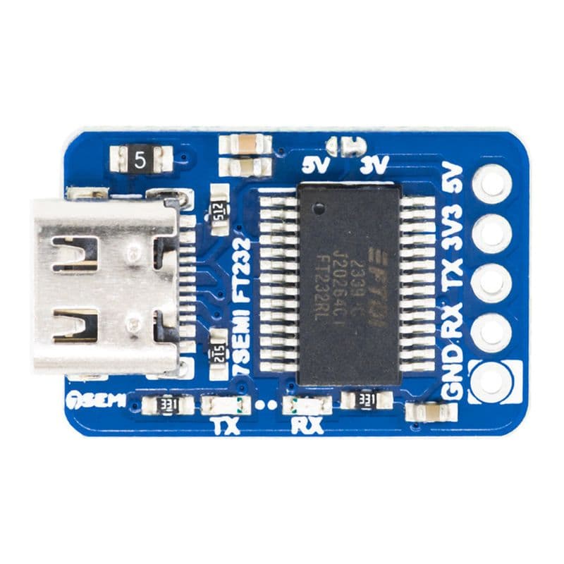 7Semi Compact FT232 USB-C UART (TTL) Communication Module - View 2