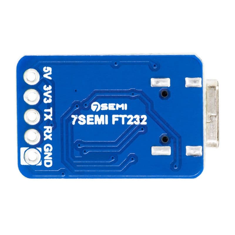 7Semi Compact FT232 USB-C UART (TTL) Communication Module - View 3