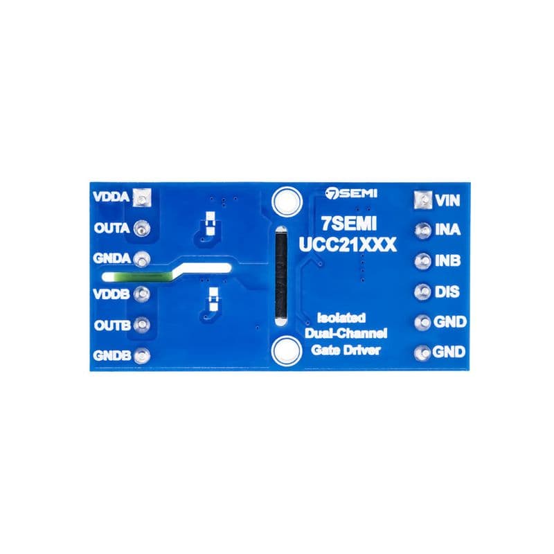 7Semi UCC21220 Dual-channel Isolated Gate Driver Breakout - View 3