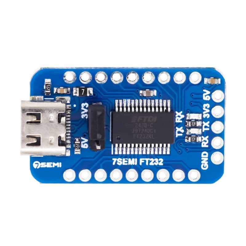 7Semi FT232 USB-C To UART TTL Communication Module - View 2