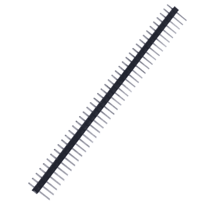 40x1 Pin 2.54mm Pitch Male Berg Strip - View 1