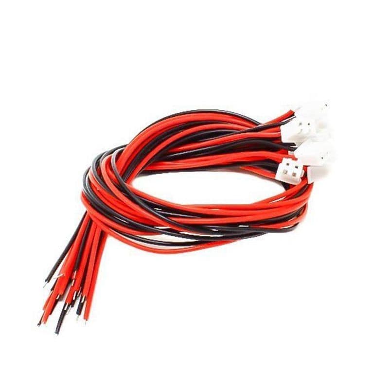 2 mm pitch 2 pin JST Cable with Connector - (Pack of 10) - View 2