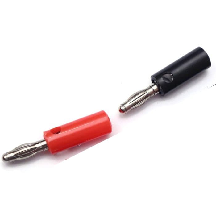 4mm Banana Jack Plug Connector Male - Pack of 2 - Any Colour - View 2