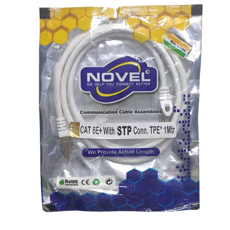 NOVEL CAT 6E+ Patch Cord Cable with STP Connector -1 Meter - View 2