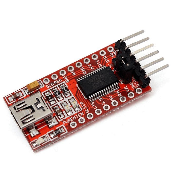 FTDI 232 Mini USB to TTL Converter - View 1