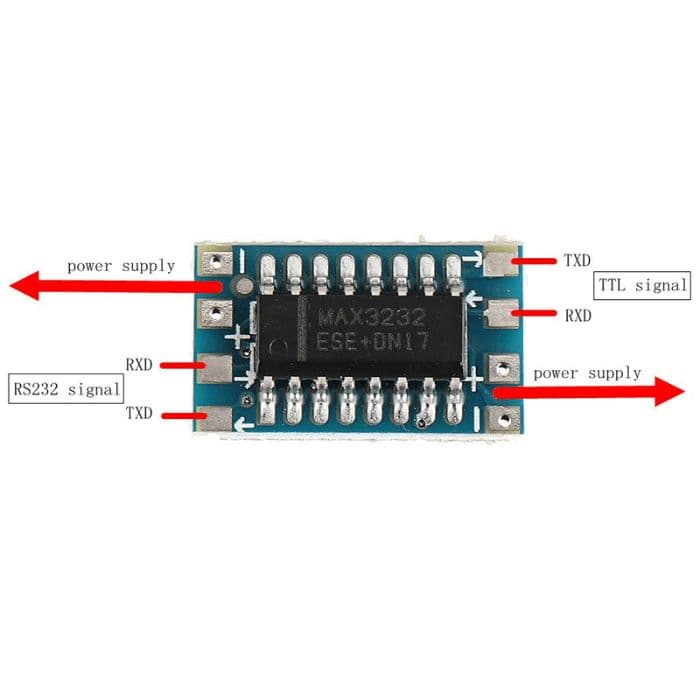 MAX3232 Mini RS232 to TTL Module - View 3