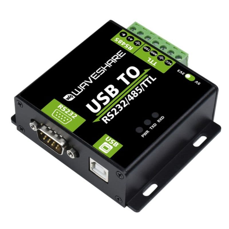 Waveshare USB TO RS232/485/TTL Industrial Interface Converter - View 1