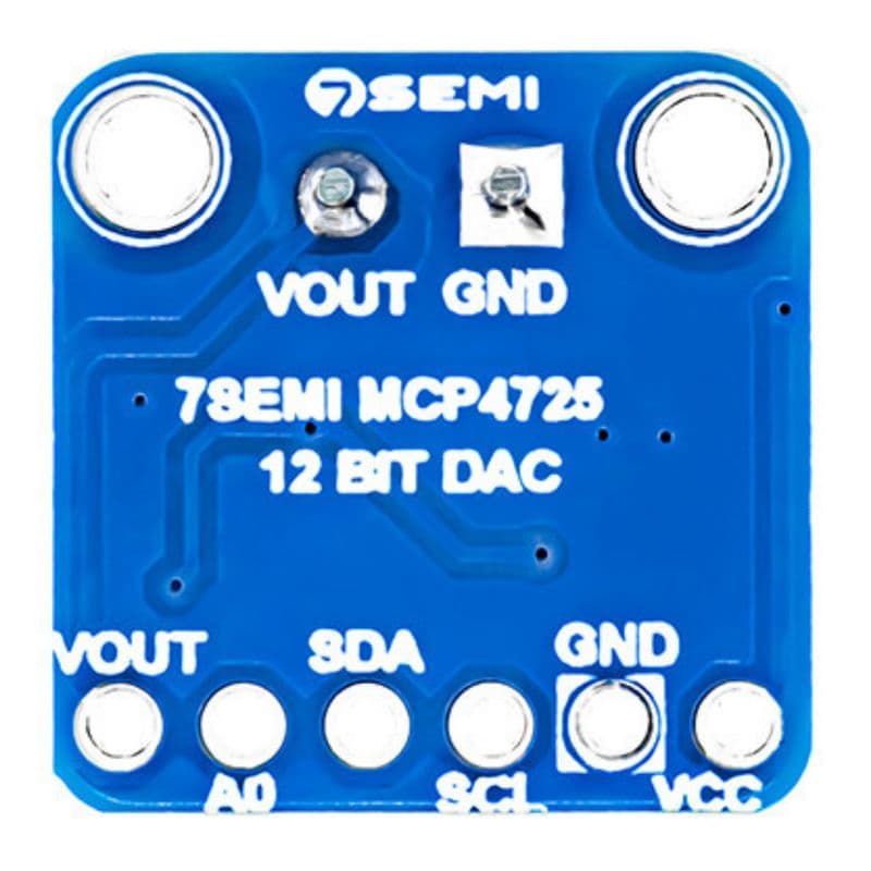 7Semi MCP4725 12bit Digital to Analog I2C Breakout Module - View 3