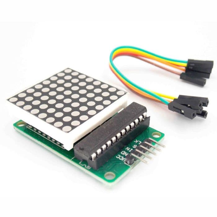 MAX7219 8x8 LED Dot Matrix Display Module - View 1