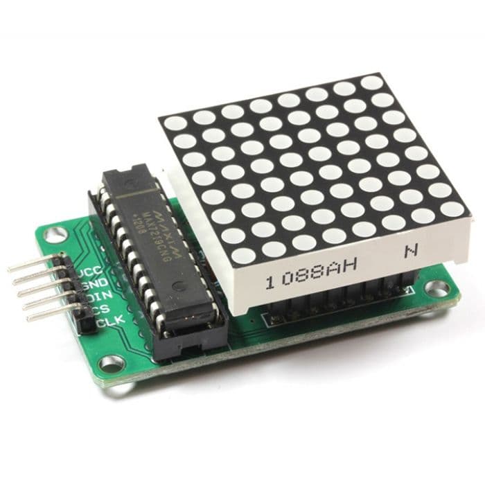 MAX7219 8x8 LED Dot Matrix Display Module - View 2