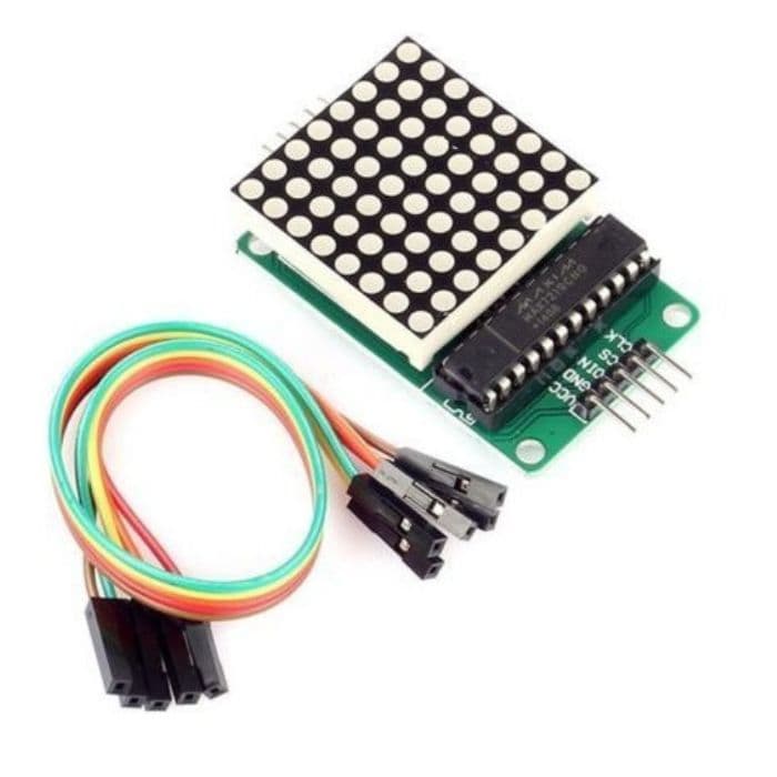 MAX7219 8x8 LED Dot Matrix Display Module - View 3