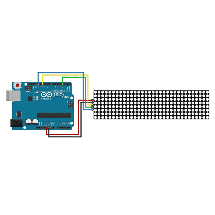 MAX7219 4 in 1 Dot Matrix Display Module - View 3