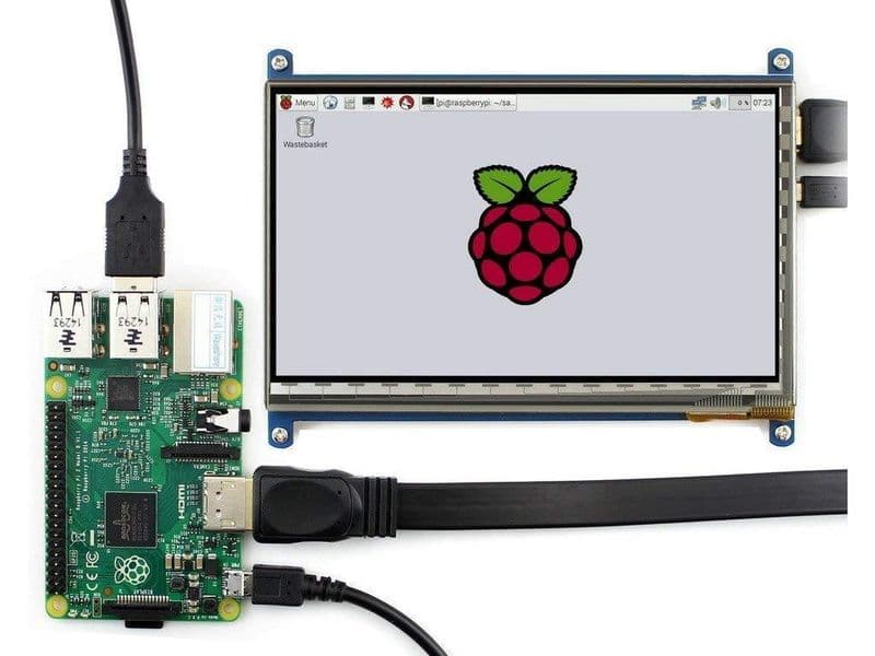 Waveshare HDMI 7 inch Display 1024x600 - View 2