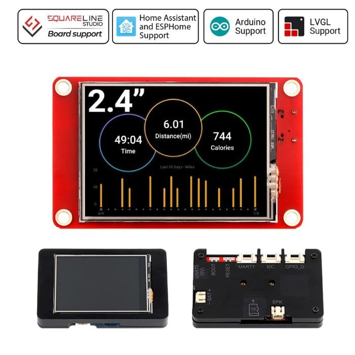 ELECROW 2.4inch ESP32 HMI 320x240 SPI TFT LCD Touch Screen compatible with Arduino/LVGL/PlatformIO/ Micropython - View 2