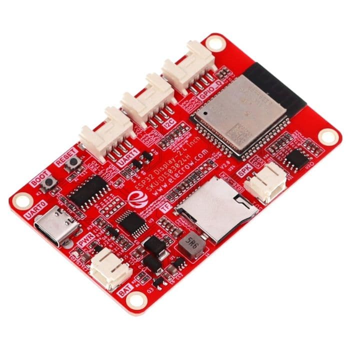 ELECROW 2.4inch ESP32 HMI 320x240 SPI TFT LCD Touch Screen compatible with Arduino/LVGL/PlatformIO/ Micropython - View 3