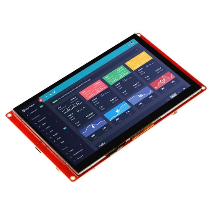 ELECROW ESP32 7In HMI Display 800×480 RGB TFT LCD Touch Screen without Acrylic Case - View 1