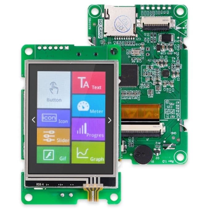 Elecrow 2.4 inch HMI touch display 240*320 TTL serial screen - View 1