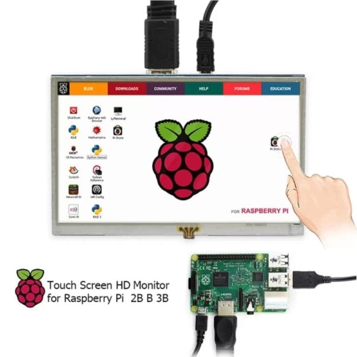 Elecrow RR050 5 Inch Resistive Touch Screen TFT Display 800x480 - View 3