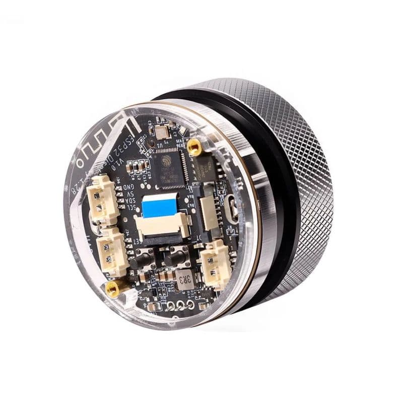 Elecrow CrowPanel 1.28 Inch ESP32 HMI Display with 240x240 IPS Round Touch Screen - View 2
