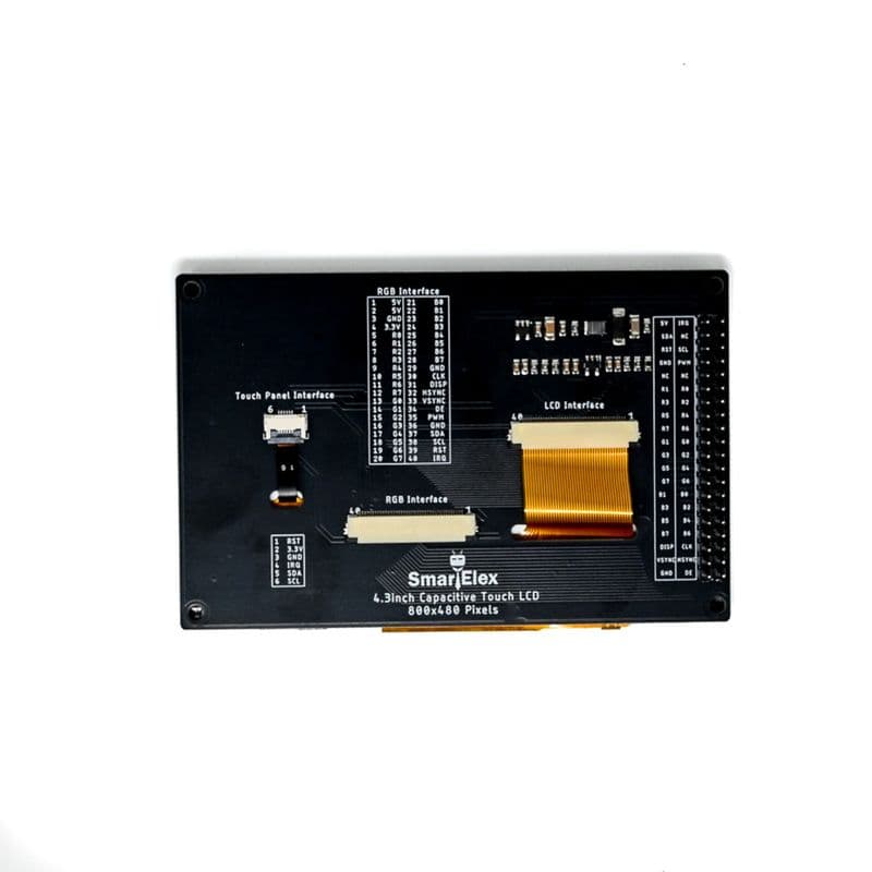 SmartElex 800×480 4.3-inch TFT LCD Capacitive Touch Display - View 2