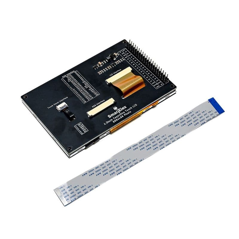 SmartElex 800×480 4.3-inch TFT LCD Capacitive Touch Display - View 3