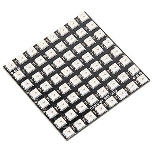 WS2812 64 Bit RGB LED Matrix - View 1