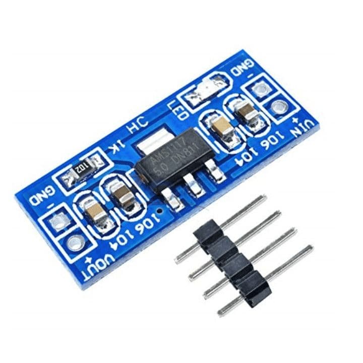AMS1117 5V Step-Down Power Supply Module - View 1
