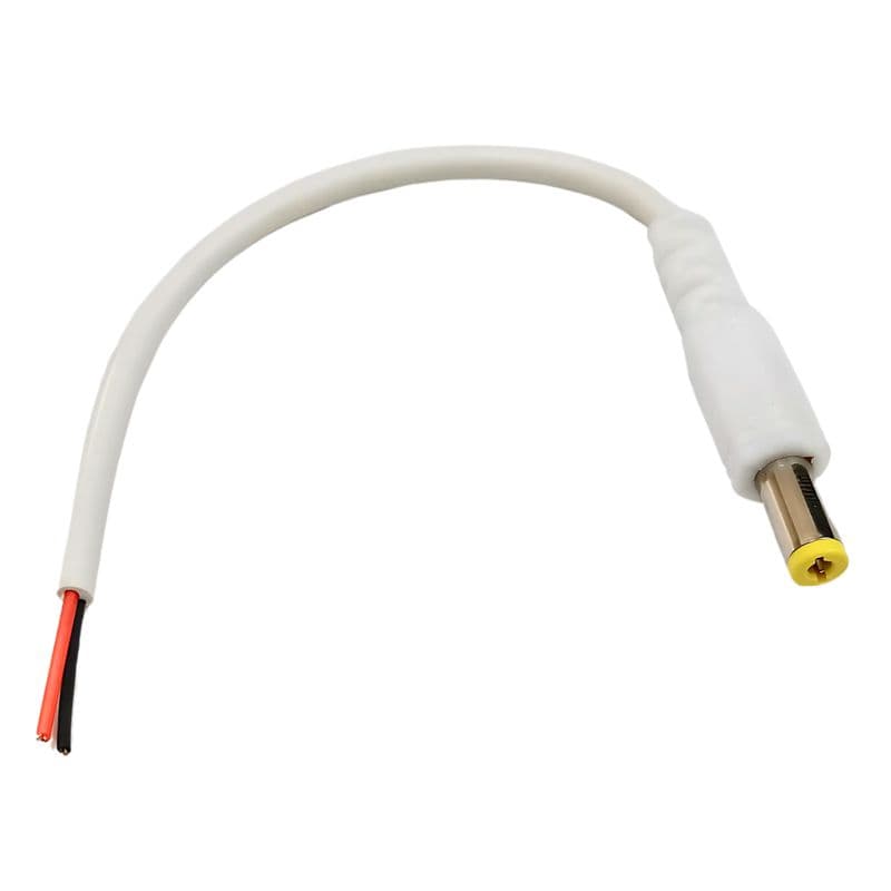 5mm DC Jack Male Connector with Wire - View 1