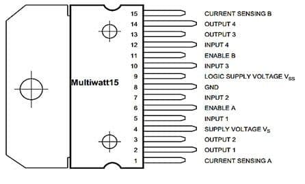 L298N Motor Driver IC - View 3