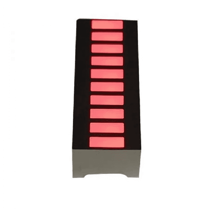 10 Segments 4 Colors Stripe Digital Bar Graph Display - View 3