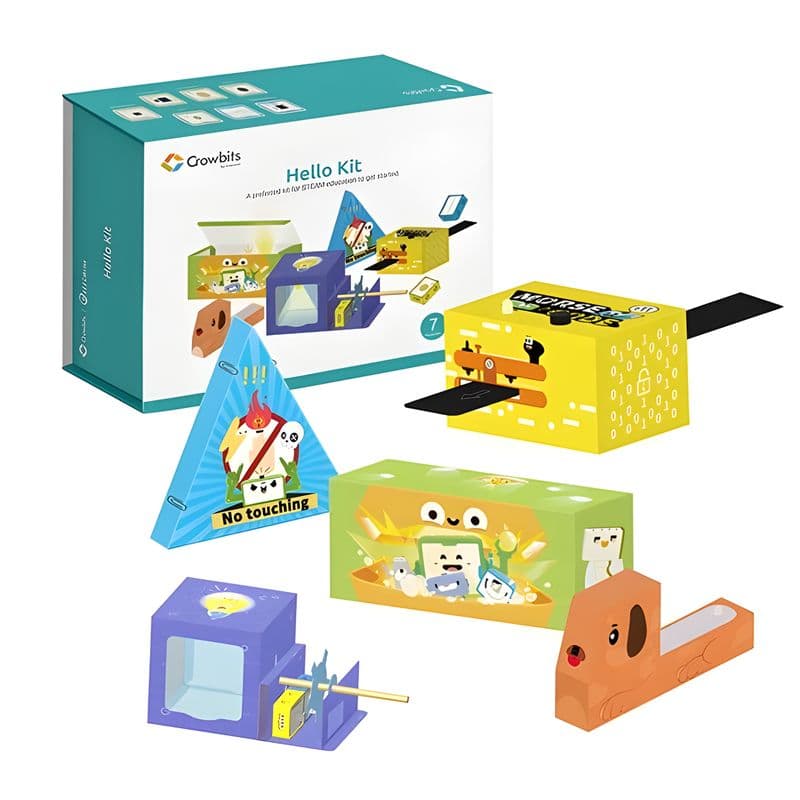 Elecrow - Crowbits Hello Kit - 7 Modules, Programming Learning Kit, STEM Project Toys - View 1