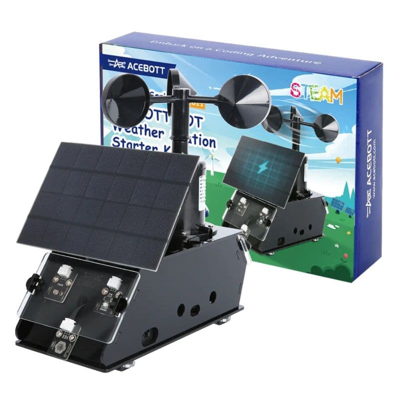 ACEBOTT QE011 ESP32 IOT Weather Station Starter STEM Kit Compatible with Arduino - View 1