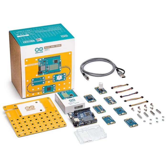 Official Arduino Plug and Make Kit with Arduino Uno R4 wifi - View 1