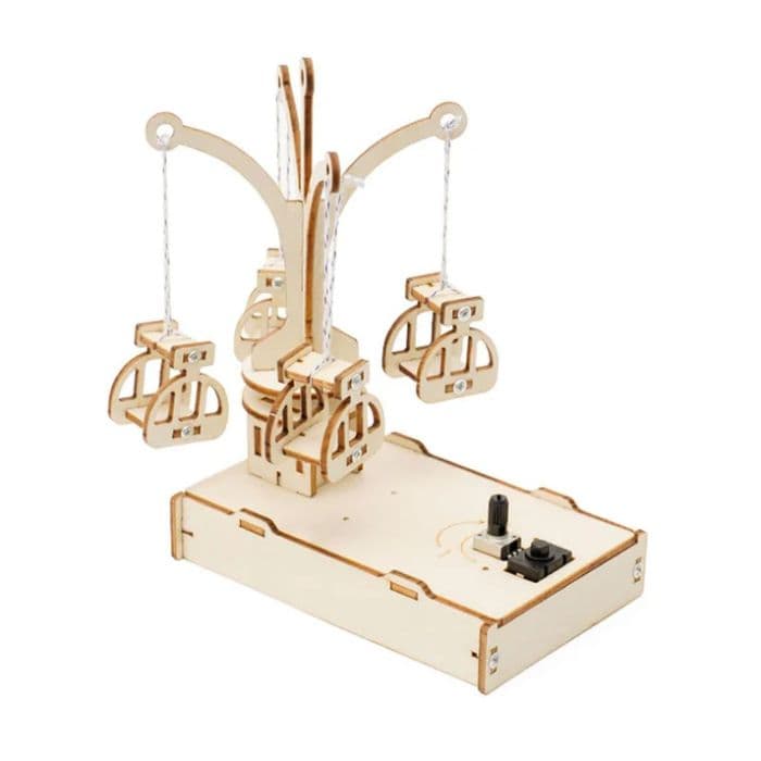 DIY Wooden Spinning Flying Chair STEM Learning Kit for Kids - View 2