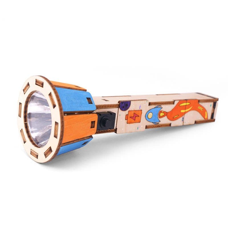 Pludo DIY Flashlight Educational Toy – Learn Simple Electric Circuits for Ages 8–11 | Grade 3 to 5 - View 1