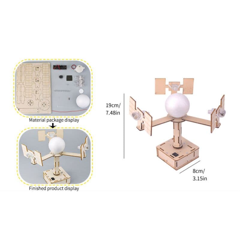 Pludo GPS Satellite Model DIY Kit – Satellite Communication Experiment for Ages 14–16 | Grade 9–10 - View 3