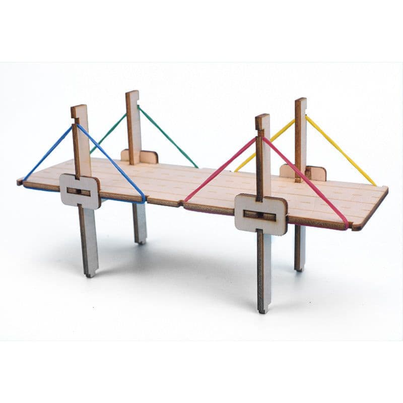Pludo STEM Kit Cable Bridge Project – Concepts of String & Tension for Kids 3–5 | Mont-2 DIY Puzzle Toy - View 2