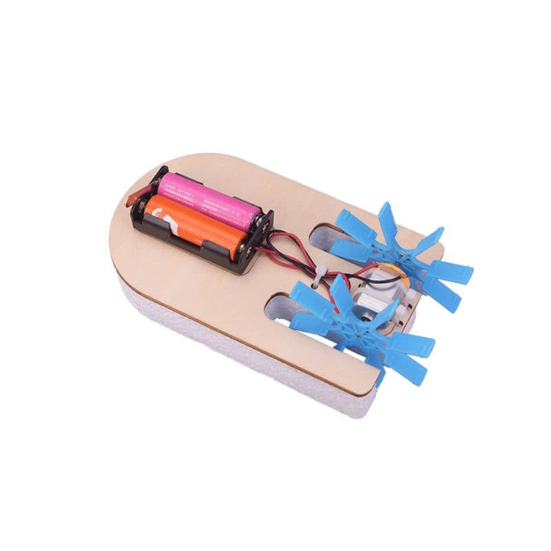 Pludo Paddle Racer STEM Kit – DIY Science Experiment Kit for Kids 3–5 | Mont–2 Water Resistance Activity - View 1